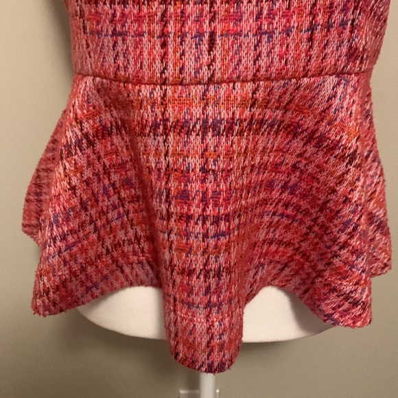 Anthropologie Maeve Shannon Tweed Peplum Top NWT Size Medium - Picture 3 of 6